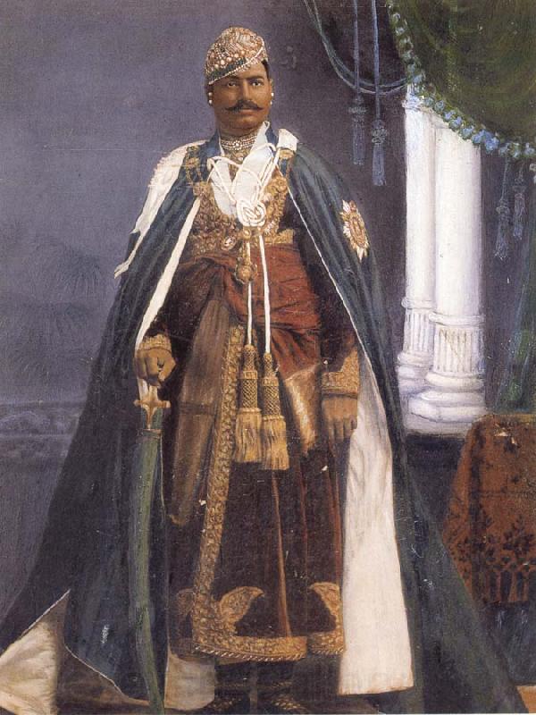 unknow artist Major His Highness Maharao Umed Singh II of Kota Spain oil painting art